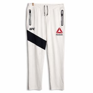 Reebok UFC Jogger Pants White Black Men’s Medium Athletic Track Pants